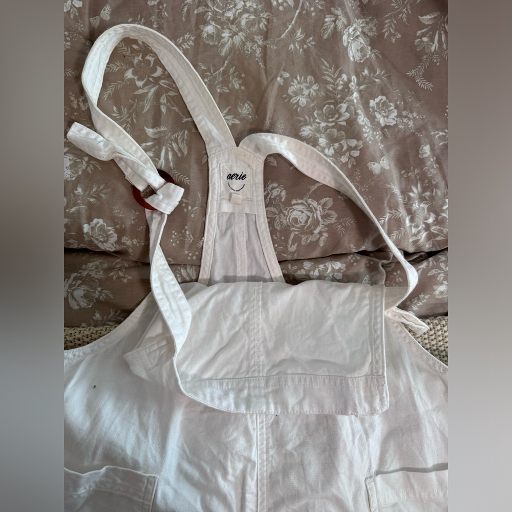 Aerie white shorts overalls